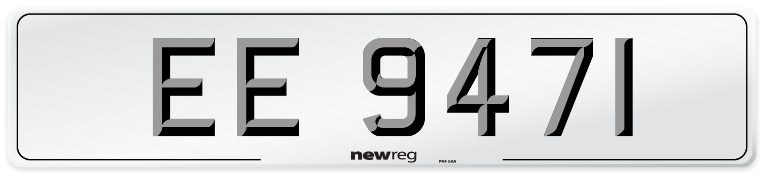EE 9471 Number Plate from New Reg